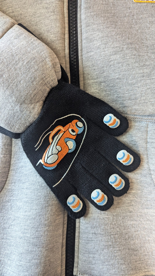 (Size 10-12) Kids Hoodie With Attached Gloves - Pick Your Gloves.