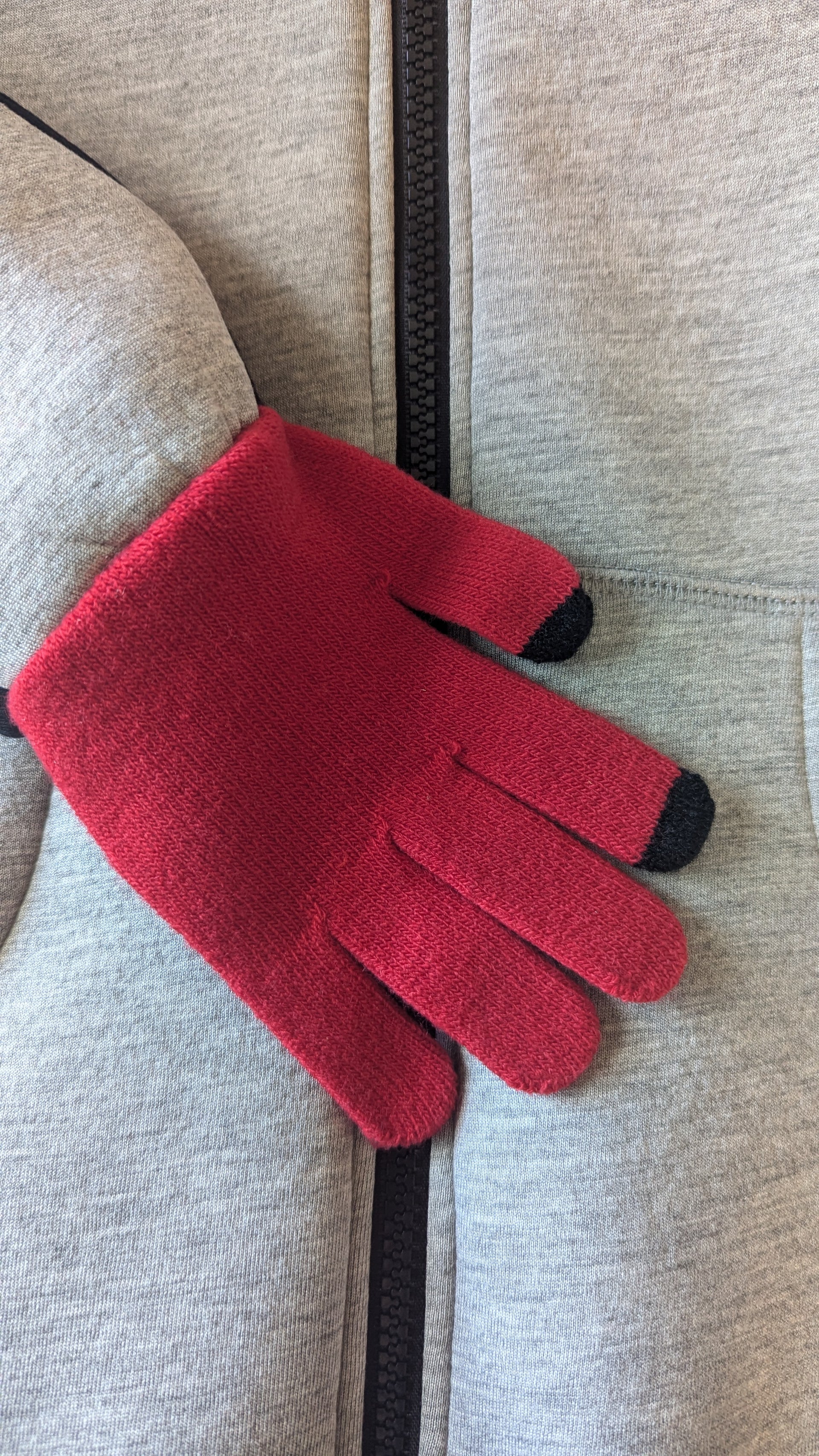 (Size 12-14) Kids Hoodie With Attached Gloves - Pick Your Gloves.