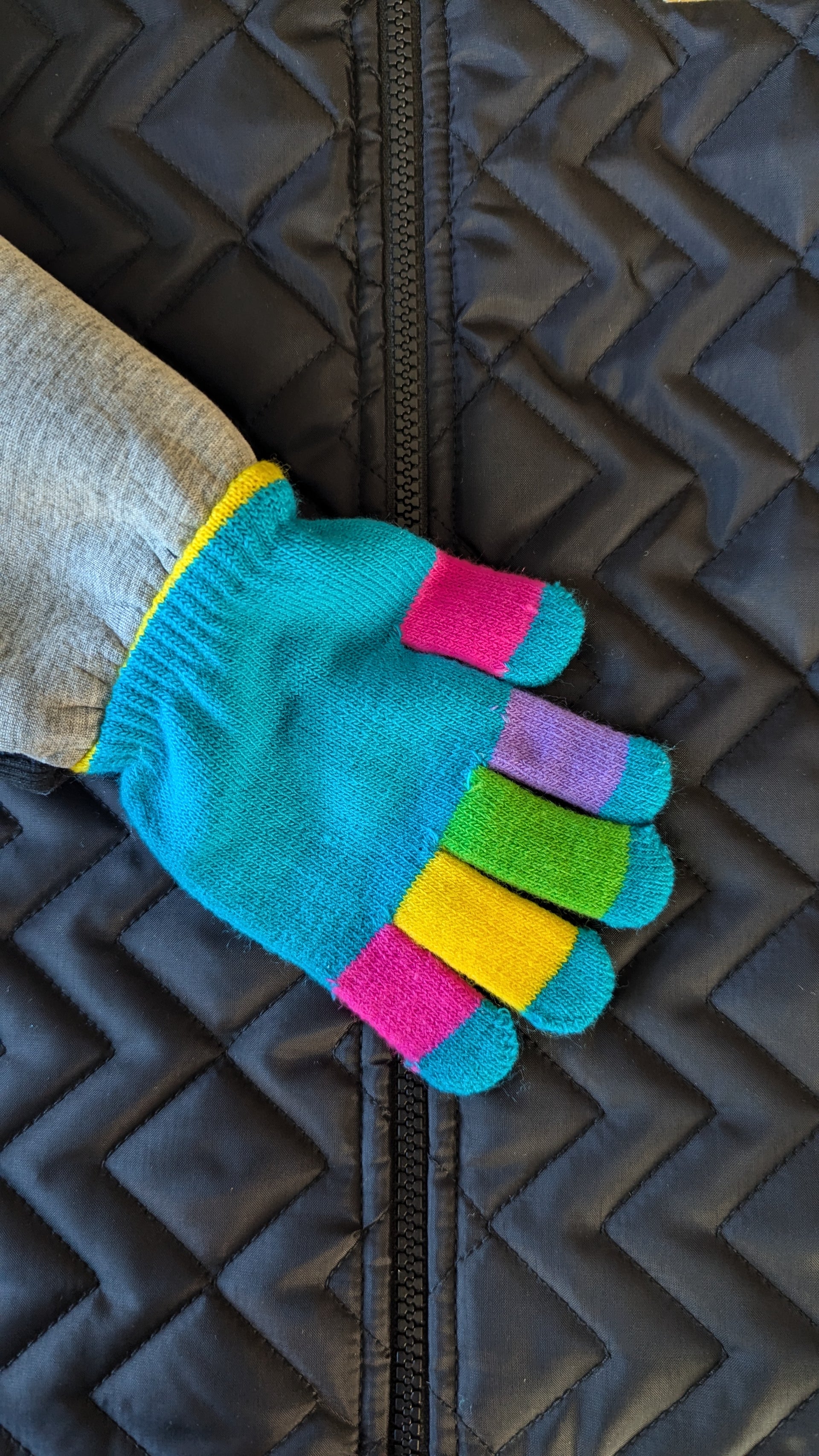 Kids Jacket With attached Gloves - Pick Your Gloves (Size 12-14).