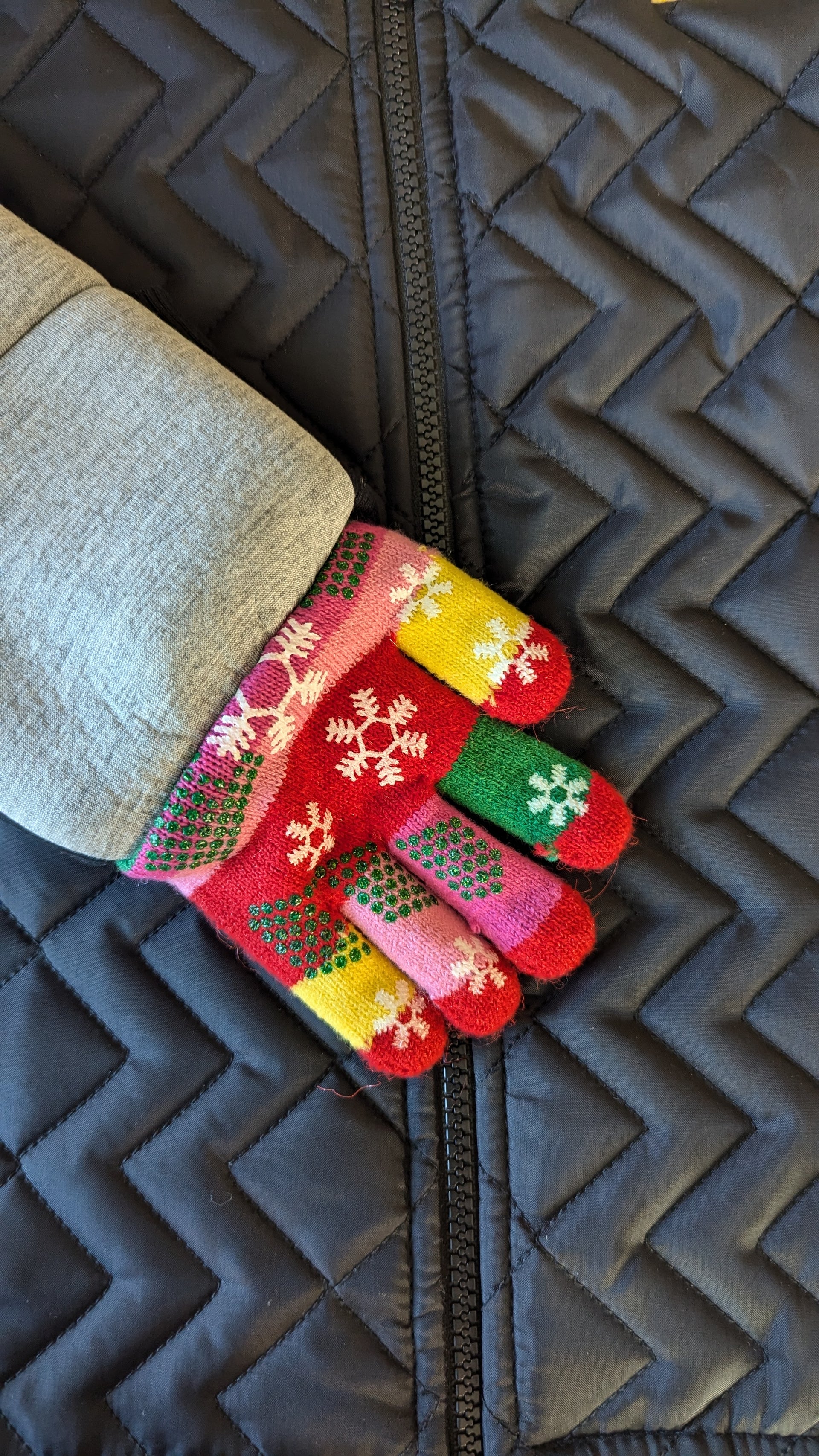 Kids Jacket With attached Gloves - Pick Your Gloves (Size 12-14).