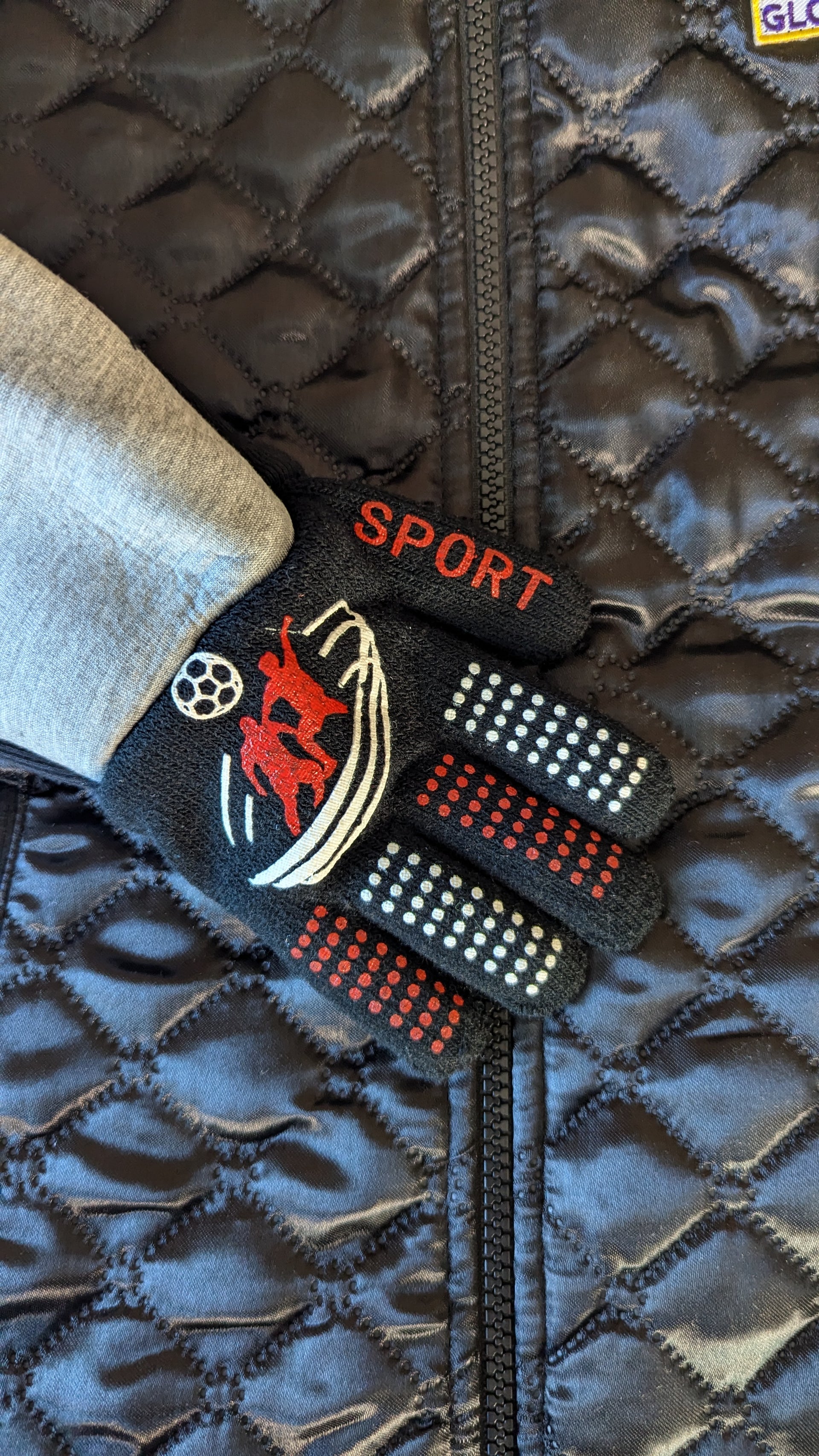 Kids Jacket With attached Gloves - Pick Your Gloves (Size 12-14).